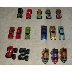 Lot 16 Mini Cars Monster Trucks Ornaments Live Nation FoMoCo TM GM Mattel Thomas